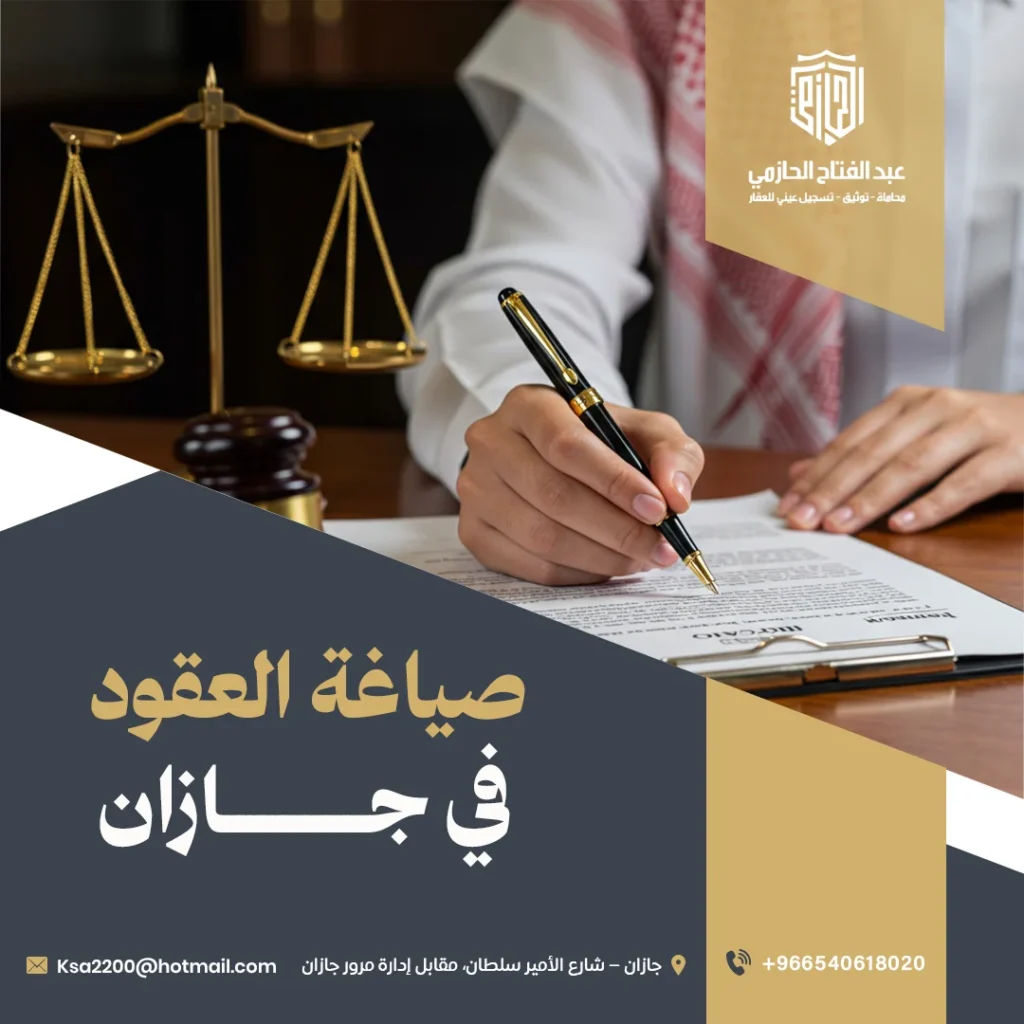 صياغة العقود في جازان