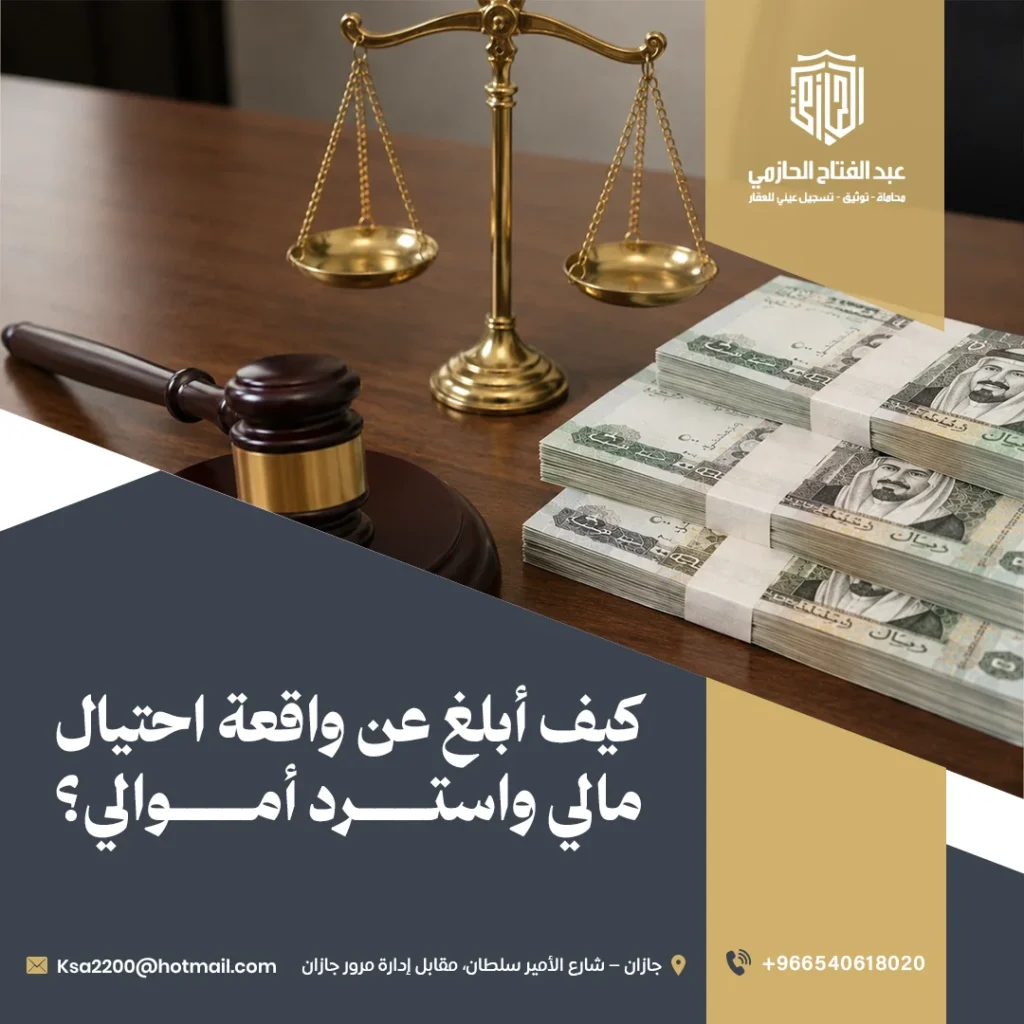 الإبلاغ عن الاحتيال المالي