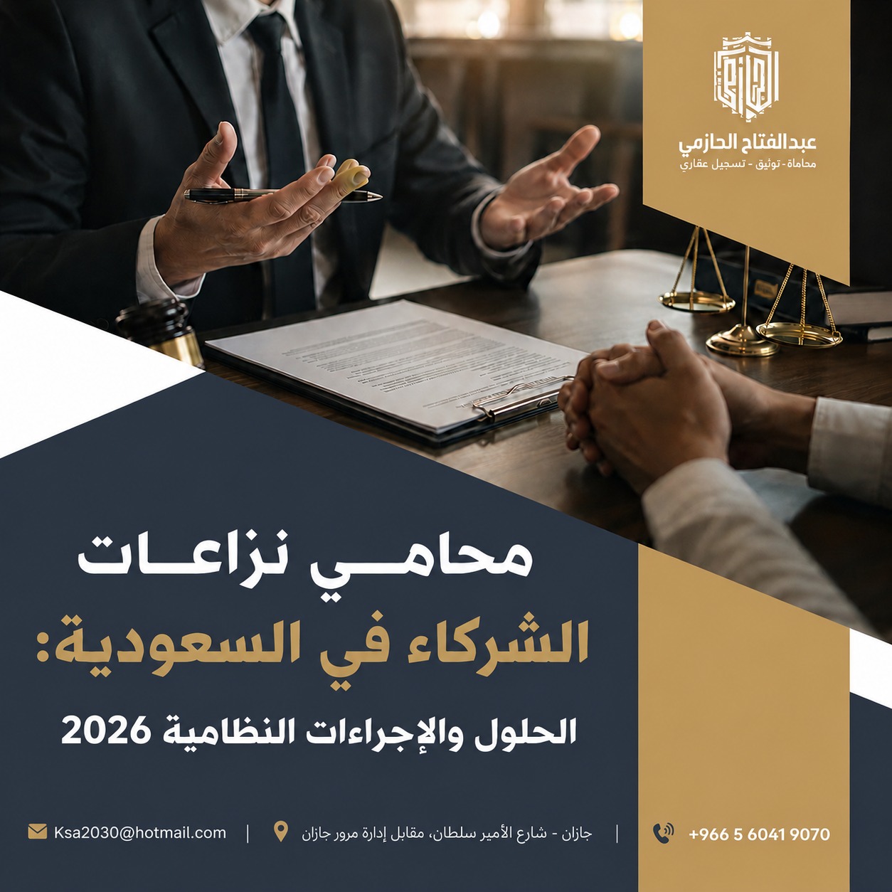 محامي نزاعات الشركاء في السعودية: الحلول والإجراءات النظامية 2026