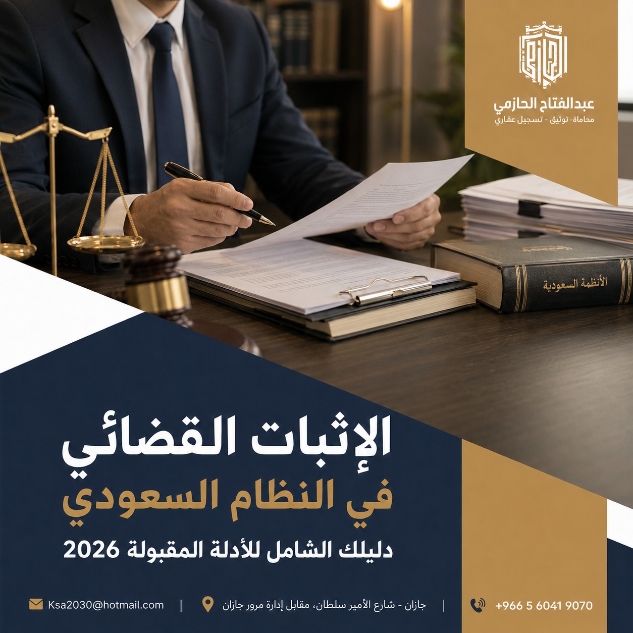 الإثبات القضائي في النظام السعودي: دليلك الشامل للأدلة المقبولة 2026