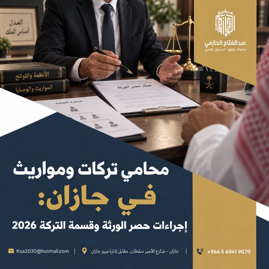 محامي تركات ومواريث في جازان
