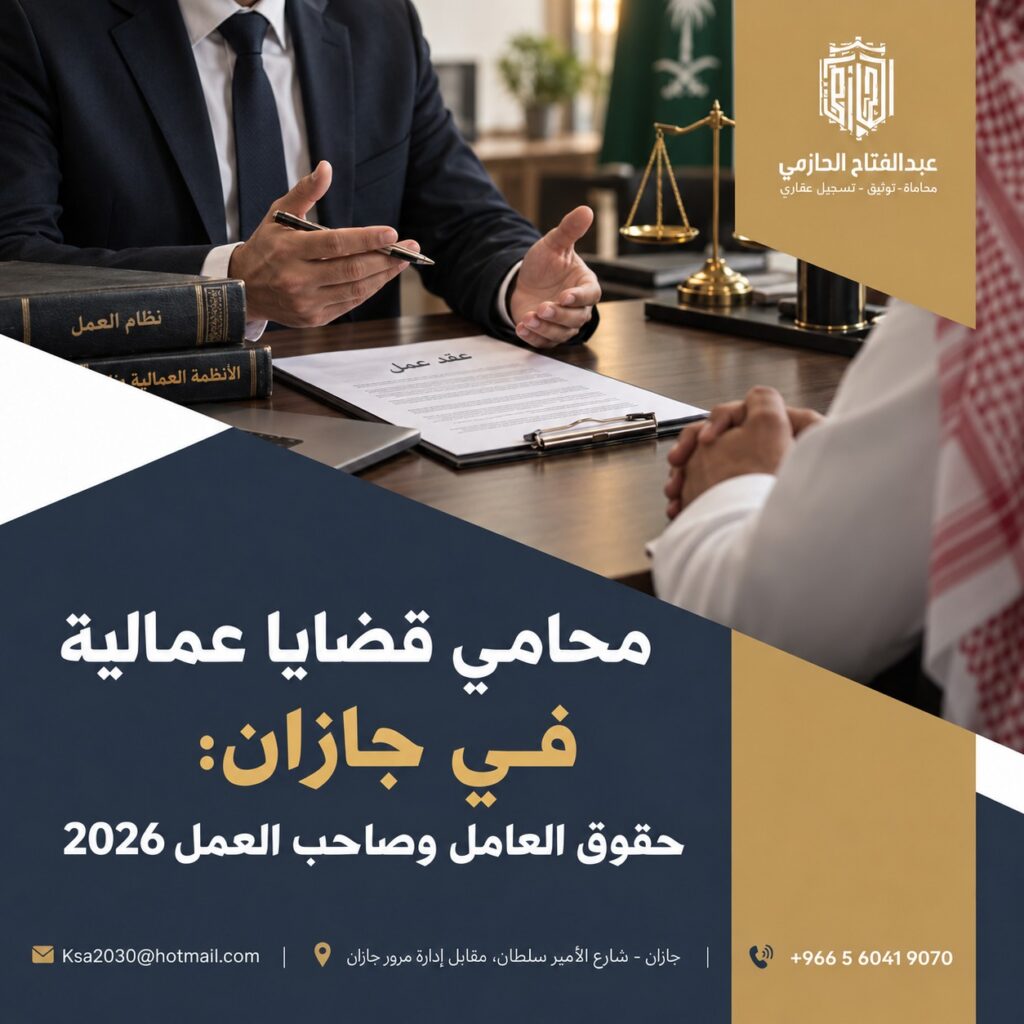 محامي قضايا عمالية في جازان: حقوق العامل وصاحب العمل 2026